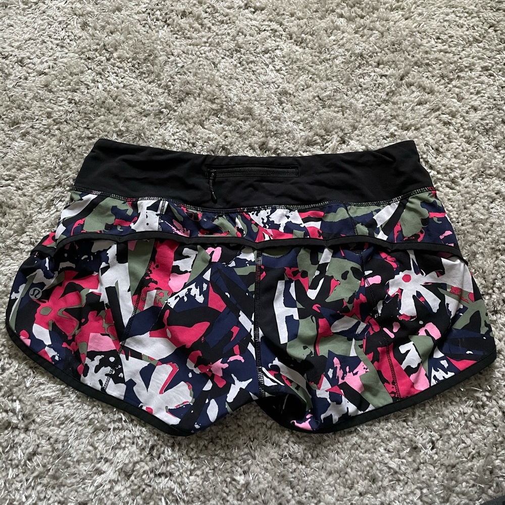 Lululemon Speed Up Shorts Floral